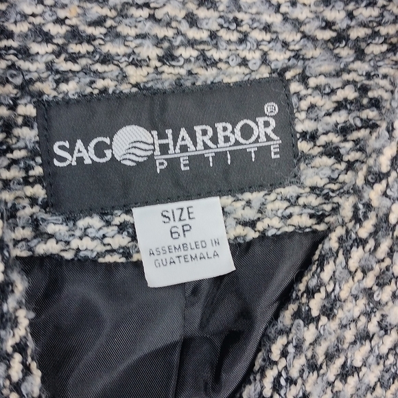 Sag Harbor Petite women's size 6P button down blazer - Picture 2 of 10